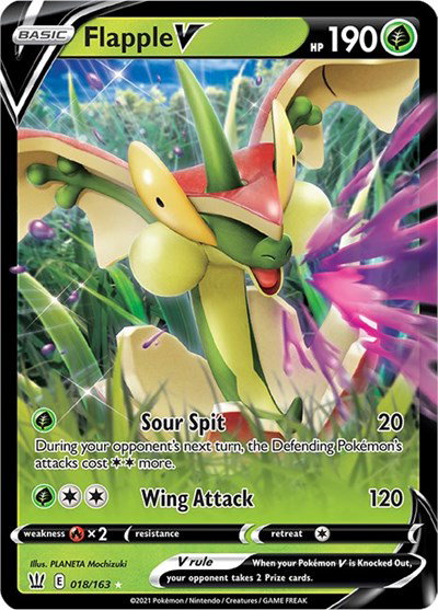Flapple V 018/163 — Battle Styles