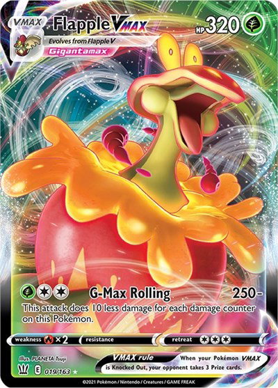 Flapple VMAX 019/163 — Battle Styles