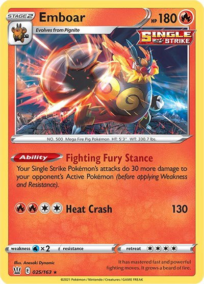 Emboar 025/163 — Battle Styles