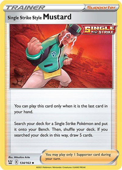 Single Strike Style Mustard 134/163 — Battle Styles