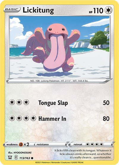 Lickitung 113/163 — Battle Styles