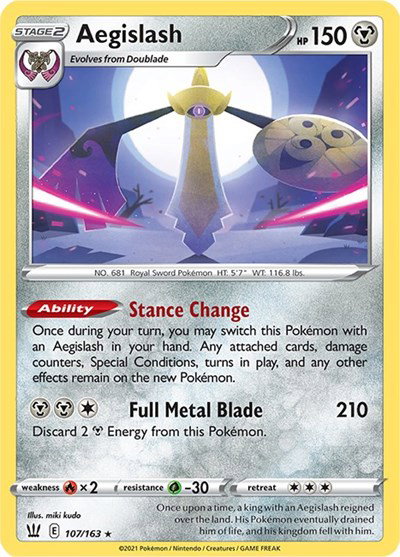 Aegislash (107) 107/163 — Battle Styles
