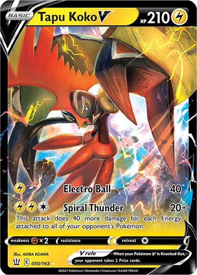 Tapu Koko V 050/163 — Battle Styles