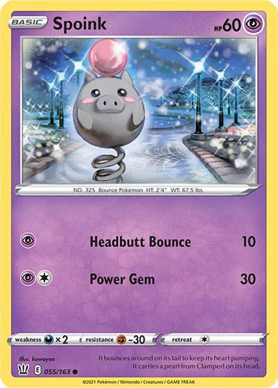 Spoink 055/163 — Battle Styles