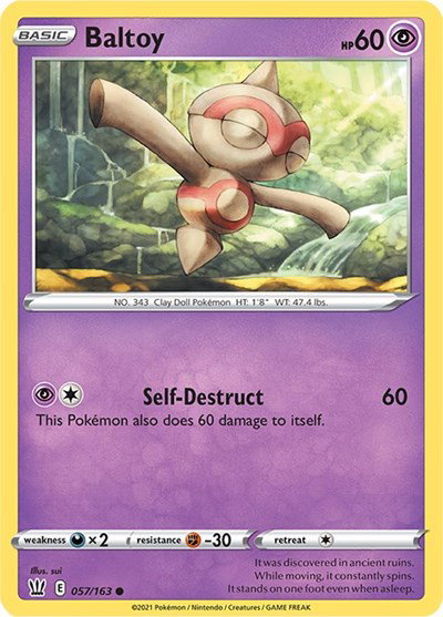 Baltoy 057/163 — Battle Styles