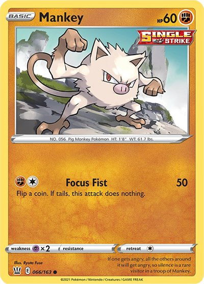 Mankey 066/163 — Battle Styles