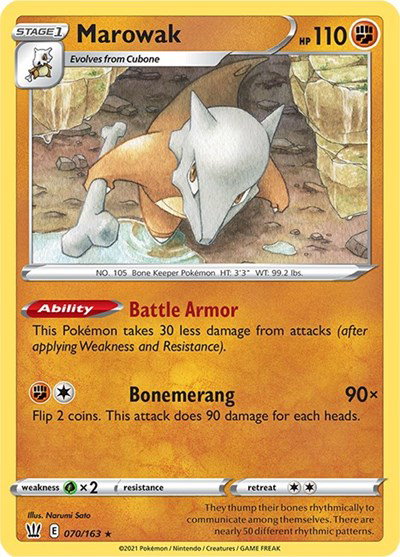 Marowak 070/163 — Battle Styles