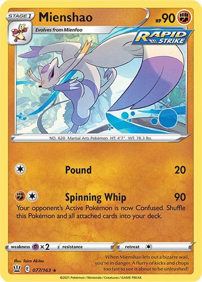 Mienshao 077/163 — Battle Styles