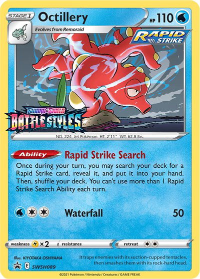 Octillery (Prerelease) SWSH089 — Sword & Shield Promo