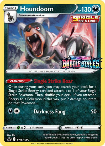 Houndoom (Prerelease) SWSH090 — Sword & Shield Promo