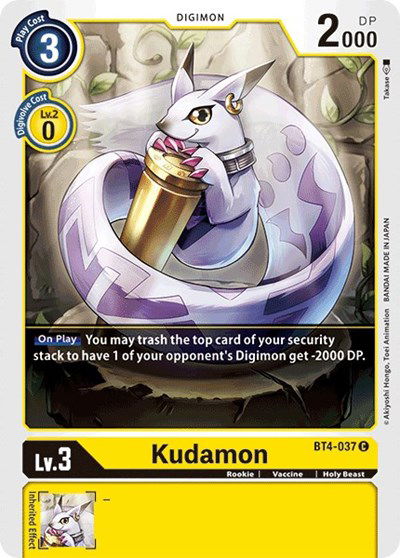 Kudamon - BT4-037 C - Great Legend Digimon - Collectr