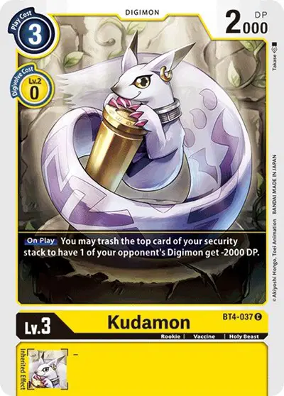 Kudamon - BT4-037 C - Great Legend Digimon - Collectr