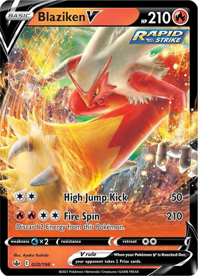 Blaziken V 020/198 — Chilling Reign