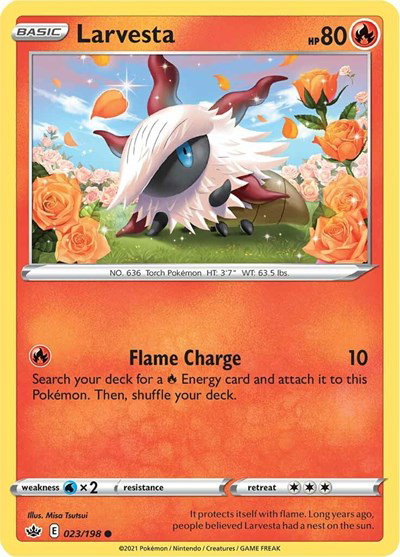 Larvesta 023/198 — Chilling Reign