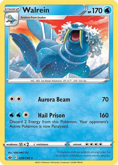 Walrein 039/198 — Chilling Reign