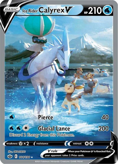 Ice Rider Calyrex V (Alternate Full Art) 164/198 — Chilling Reign