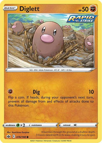 Diglett 076/198 — Chilling Reign