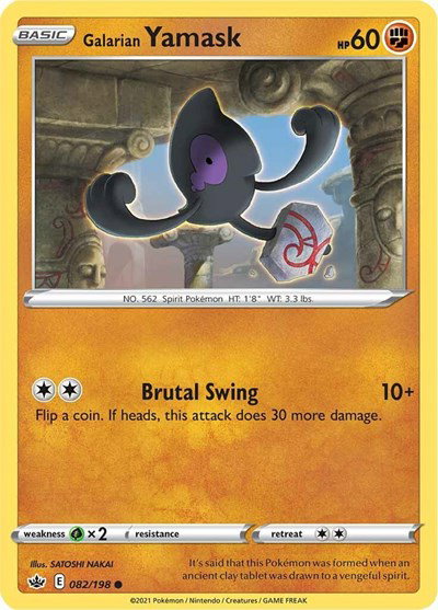 Galarian Yamask 082/198 — Chilling Reign