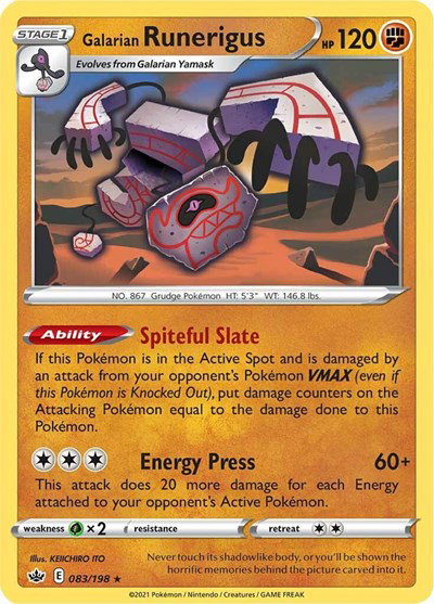 Galarian Runerigus 083/198 — Chilling Reign