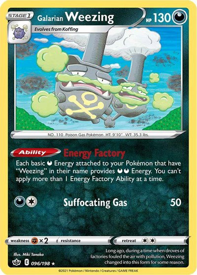 Galarian Weezing 096/198 — Chilling Reign