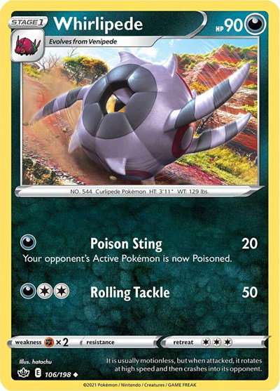 Whirlipede 106/198 — Chilling Reign