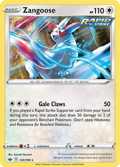 Zangoose 120/198 — Chilling Reign