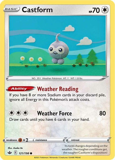 Castform 121/198 — Chilling Reign