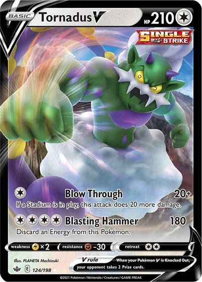 Tornadus V 124/198 — Chilling Reign