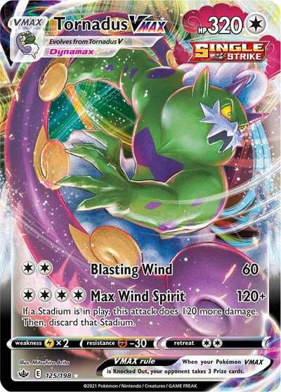 Tornadus VMAX 125/198 — Chilling Reign