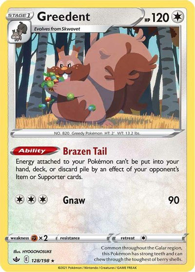 Greedent 128/198 — Chilling Reign