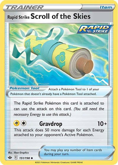 Rapid Strike Scroll of the Skies 151/198 — Chilling Reign