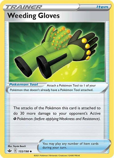 Weeding Gloves - 155/198 - Chilling Reign Pokemon - Collectr