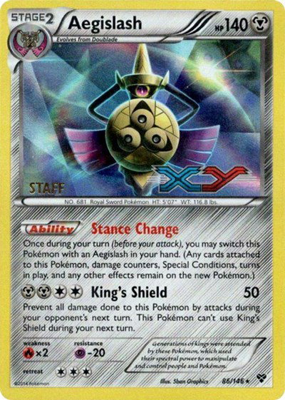 Aegislash (Staff Prerelease) 86/146 — XY Promos