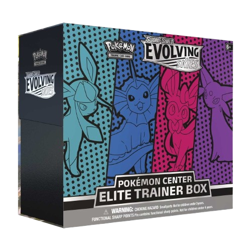 Evolving Skies Pokemon Center Elite Trainer Box [Glaceon/Vaporeon/Sylveon/Espeon] (Exclusive) 