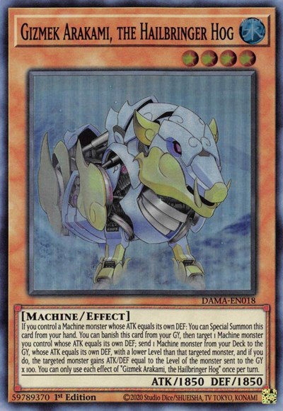Gizmek Arakami, the Hailbringer Hog DAMA-EN018
