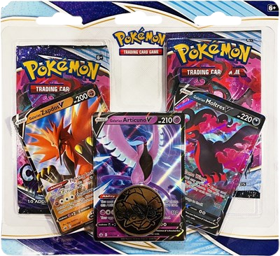 Chilling Reign 2 Pack Blister [Galarian Zapdos V, Articuno V, Moltres V] 