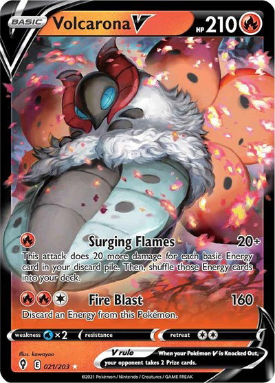Volcarona V 021/203 — Evolving Skies
