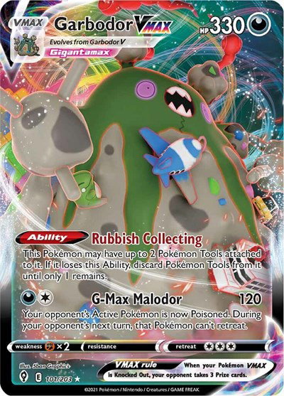 Garbodor VMAX 101/203 — Evolving Skies
