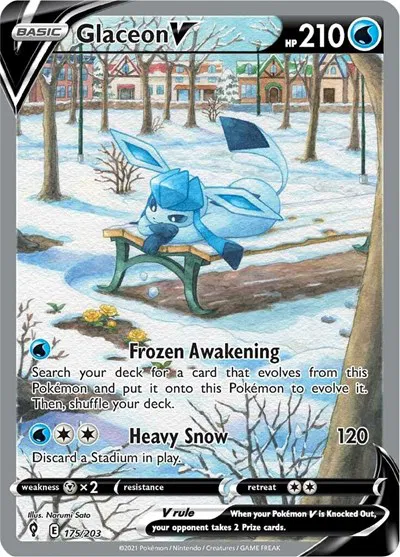 Glaceon V (Alternate Art Full)