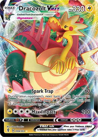 Dracozolt VMAX 059/203 — Evolving Skies