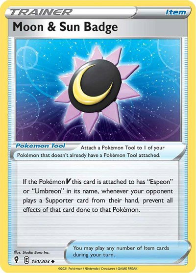 Moon & Sun Badge 151/203 — Evolving Skies