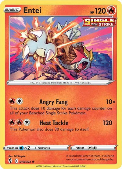 Entei 019/203 — Evolving Skies