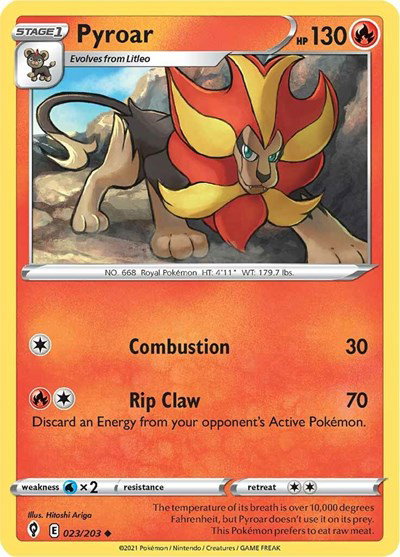 Pyroar 023/203 — Evolving Skies
