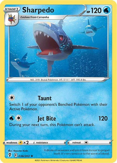 Sharpedo 036/203 — Evolving Skies