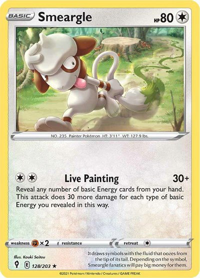 Smeargle 128/203 — Evolving Skies