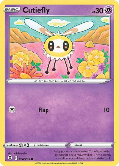 Cutiefly 078/203 — Evolving Skies