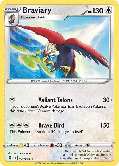 Braviary 137/203 — Evolving Skies