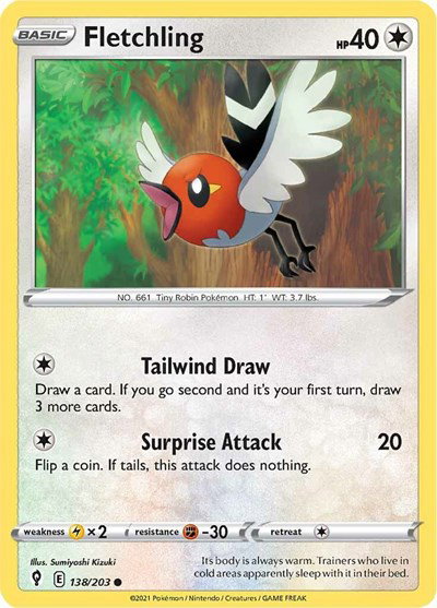 Fletchling 138/203 — Evolving Skies