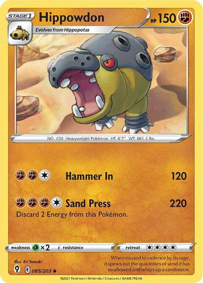 Hippowdon 085/203 — Evolving Skies