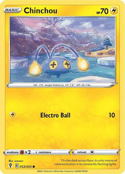 Chinchou 052/203 — Evolving Skies